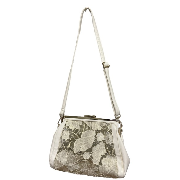 Floral Lace Clear Crossbody Bag - Picture 2 of 13